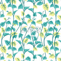 緑の葉っぱパターン模様