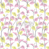 ピンクの葉っぱパターン模様