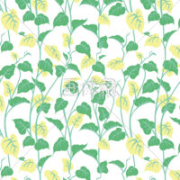 黄緑の葉っぱパターン模様