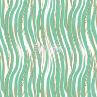 水の流れのような流線パターン模様素材(グリーン)