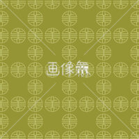 文様のような円形パターン模様素材(黄)