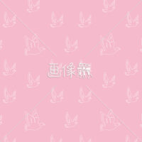 パステルカラーのハト柄パターン模様素材(ピンク:線画)