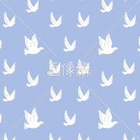 パステルカラーのハト柄パターン模様素材(パープル)