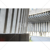 高速道路のカーブの写真素材