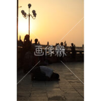 ミャンマーの夕日の写真