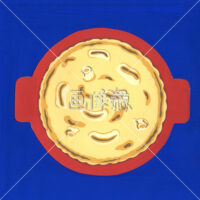 グラタンの絵を描いたイラスト