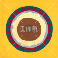 スパゲッティの絵を描いたイラスト