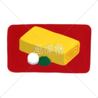 たまご焼きの絵を描いたイラスト