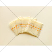 扇状に並べたスライスチーズの写真素材(3)