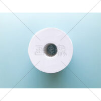 真上から見たトイレットペーパーの写真素材(2)