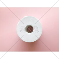 真上から見たトイレットペーパーの写真素材(3)