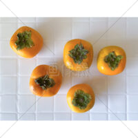 甘くてジューシーな種なし柿の写真素材(4)