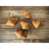 ミニクロワッサンの写真素材