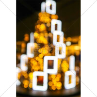 クリスマスツリーのライトアップの写真素材