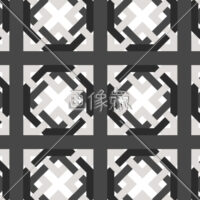 白黒の格子調パターンタイル(2)模様