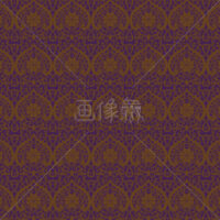 紫地のオリエンタルな花柄の模様