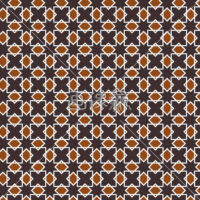 茶色地のパターンタイル模様