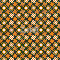 黄と緑の格子調パターンタイル(2)模様