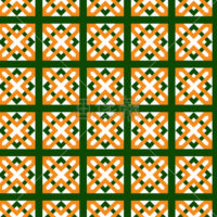 黄と緑の格子調パターンタイル(8)模様