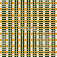 オレンジ地と緑のパターン(2)模様