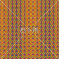 オレンジの幾何学調のパターンタイル模様