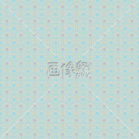 水色とオレンジの三角矢印パターンタイル模様