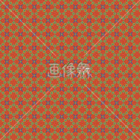 オレンジのダイヤ風のパターンタイル模様