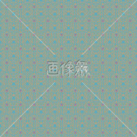 水色とオレンジの三角矢印パターンタイル模様