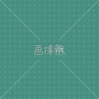 緑の円と四角の和柄パターンタイル模様