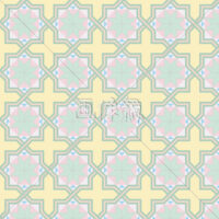 オレンジ十字星のパターン模様