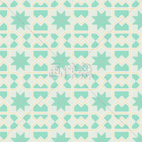 緑の風車調のパターン模様