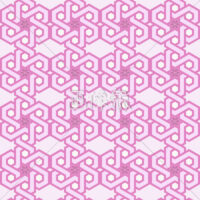 ピンクの寺院紋風のパターン模様