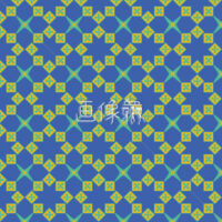 青のダイヤ風のパターンタイル模様