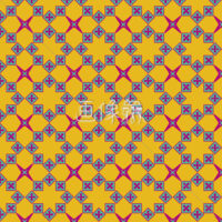 黄のダイヤ風のパターンタイル模様