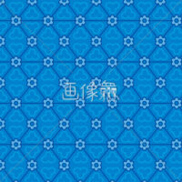 青の和柄パターンタイル模様