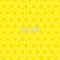 黄の六芒星パターンタイル模様