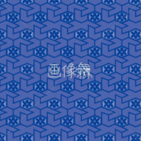 青の着物柄パターンタイル模様