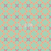 黄緑のダイヤ風のパターンタイル模様