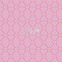 ピンクの和柄パターンタイル模様