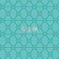 黄緑の和柄パターンタイル模様