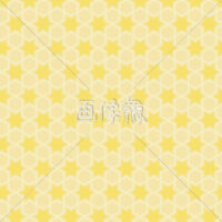 オレンジの六芒星パターンタイル模様