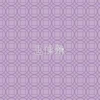 薄紫の円と四角の和柄パターンタイル模様