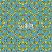 緑のダイヤ風のパターンタイル模様