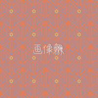 オレンジと水色の三角矢印パターンタイル模様