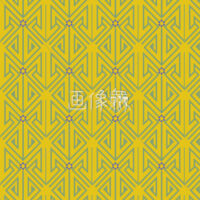 黄緑と黄の三角矢印パターンタイル模様