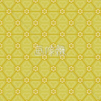 黄の和柄パターンタイル模様