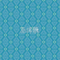 水色の和柄パターンタイル模様