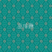 緑の和柄パターンタイル模様