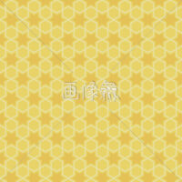 黄の六芒星パターンタイル模様