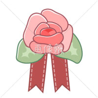 コサージュのイラスト素材